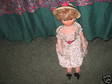 Vintage Little Girl,  Soft Rubber Doll,  Original Clothes